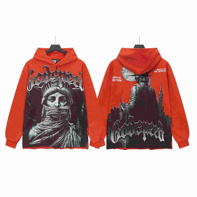 Wear Holy Images Print Washed Hoodie 2 colors 28696539