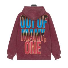 Rhinestone Logo Washed Version Zipper Hoodie 2 colors 28705411