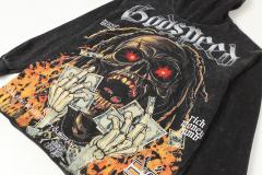 Skeleton Dollar Letter Print Washed Hoodie 2 colors 28690404