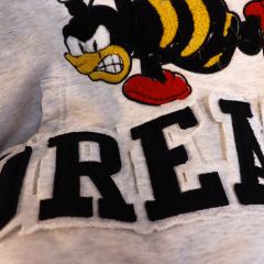 Angry Bee Print Washed Version Hoodie & Pants Set 4 colors 28705419