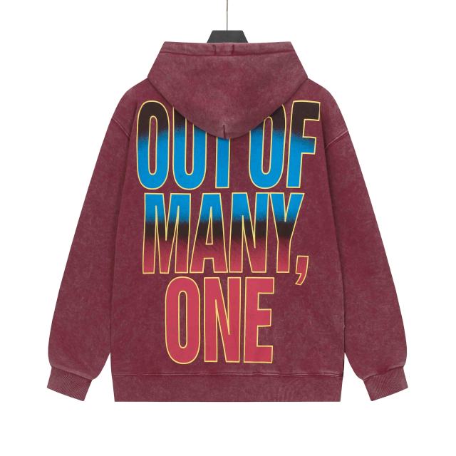 Rhinestone Logo Washed Version Zipper Hoodie 2 colors 28705411