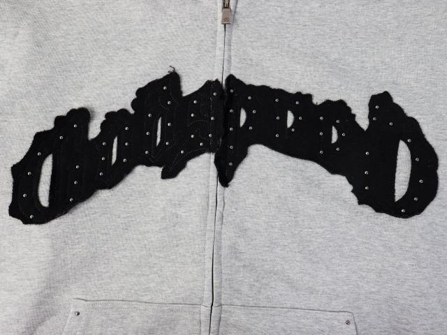 Beaded Embroidered Letter Hoodie & Pants Set 2 colors 28693925