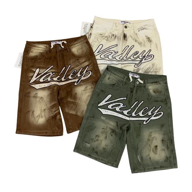 Vale Forever Rhinestone Graffiti Jorts Jean Shorts 3 colors