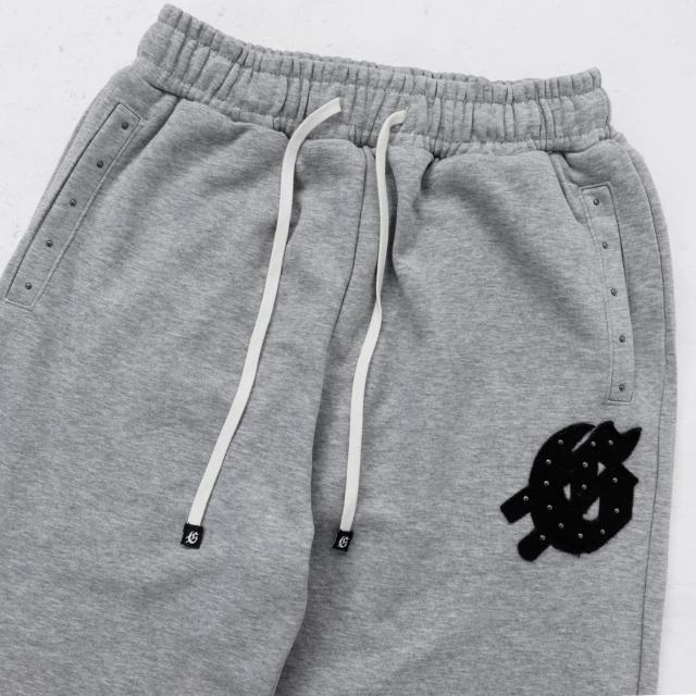 Beaded Embroidered Letter Hoodie & Pants Set 2 colors 28693925