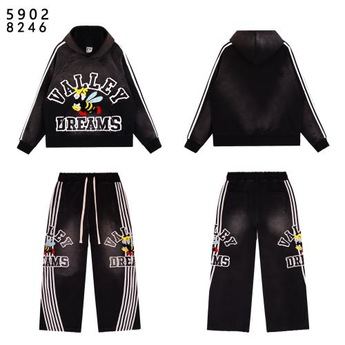 Angry Bee Print Washed Version Hoodie & Pants Set 4 colors 28705419