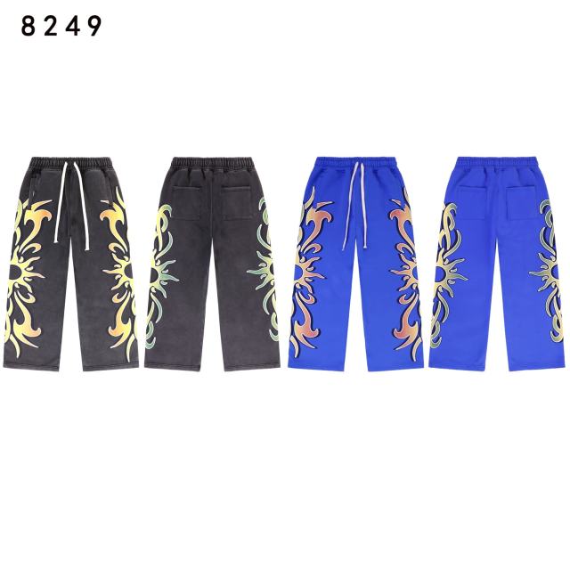Gradient Sunflower Pattern Print Washed Version Hoodie & Pants Set 2 colors 28705417
