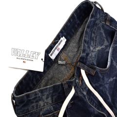 Quilted Laser-Cut Washed Denim Shorts 2 colors 28899678