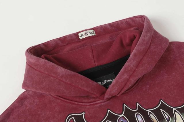 Rhinestone Logo Washed Version Zipper Hoodie 2 colors 28705411