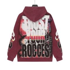 Skeleton Robot Print Washed Hoodie 2 colors 28696536