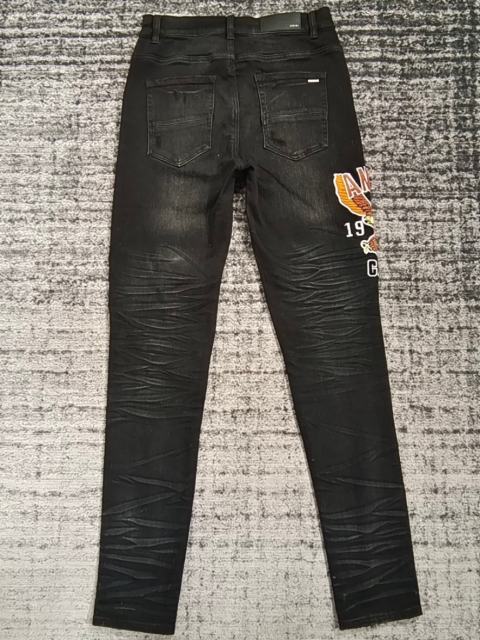 1:1 Quality Amir* Eagle Black Jeans Pants