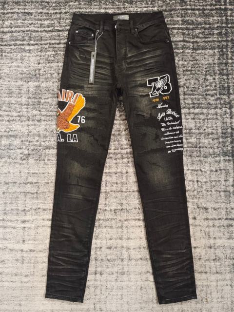 1:1 Quality Amir* Eagle Black Jeans Pants