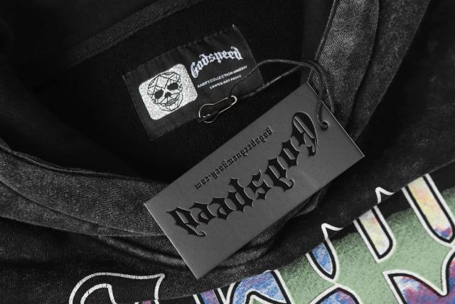Rhinestone Logo Washed Version Zipper Hoodie 2 colors 28705411