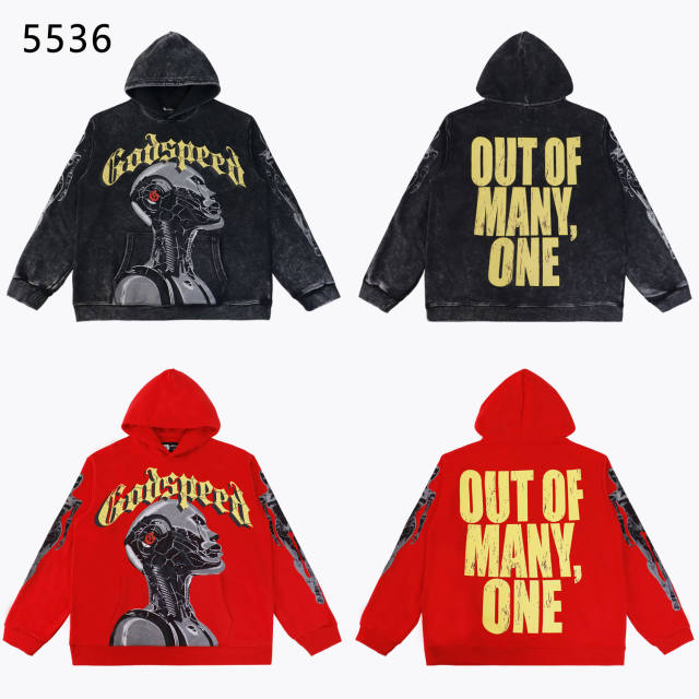 Fragment Robot Print Washed Version Hoodie 2 colors 28602413
