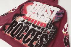 Skeleton Robot Print Washed Hoodie 2 colors 28696536