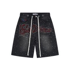Vale Forever Iced Out Jorts Jean Shorts