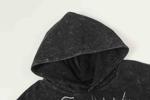 Wear Holy Images Print Washed Hoodie 2 colors 28696539