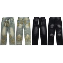 Rainbow Candy Wool Embroidery Washed Jeans 2 colors 28899680