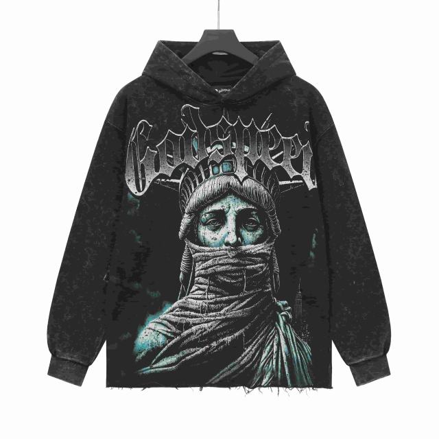 Wear Holy Images Print Washed Hoodie 2 colors 28696539
