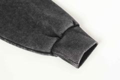 Black Cycling Suit Skull Print Washed Hoodie 2 colors 28696537