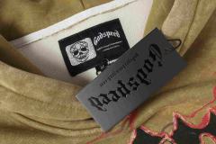 Black Cycling Suit Skull Print Washed Hoodie 2 colors 28696537