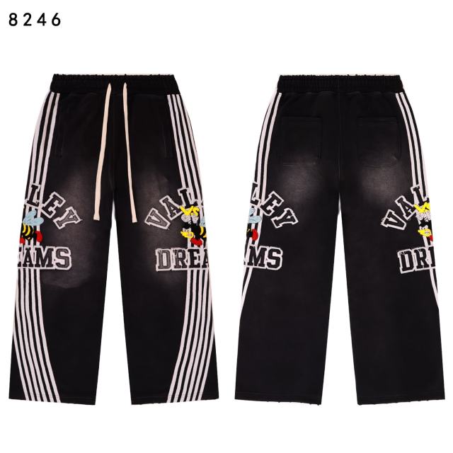 Angry Bee Print Washed Version Hoodie & Pants Set 4 colors 28705419