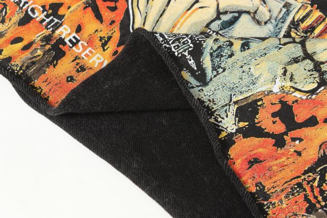 Skeleton Dollar Letter Print Washed Hoodie 2 colors 28690404