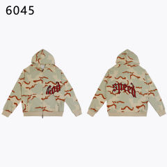 Camouflage Embroidered Letter Zipper Hoodie 4 colors 28705421