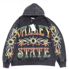 Gradient Sunflower Pattern Print Washed Version Hoodie & Pants Set 2 colors 28705417