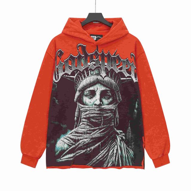 Wear Holy Images Print Washed Hoodie 2 colors 28696539