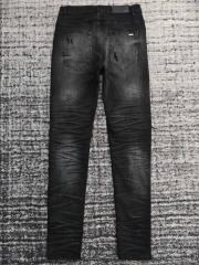 1:1 Quality Amir* Ripped Ye;llow Leather Patch Jeans Pants