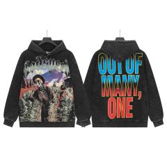 Rhinestone Logo Washed Version Zipper Hoodie 2 colors 28705411