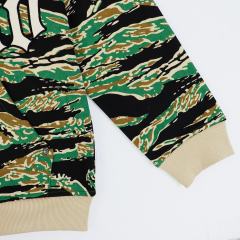 Camouflage Embroidered Letter Zipper Hoodie 4 colors 28705421