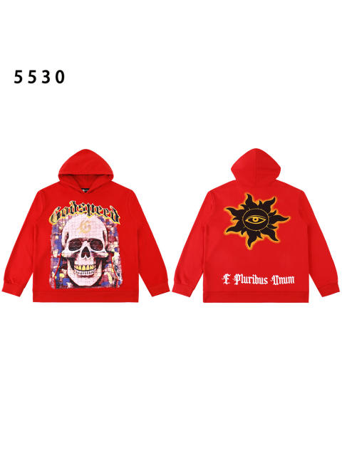 Puzzle Skull Print Washed Version Hoodie 2 colors  28478565