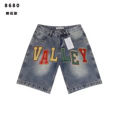 Colorful Embroidered Letter Denim Shorts 2 colors 28759554