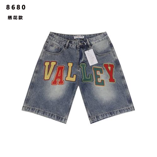 Colorful Embroidered Letter Denim Shorts 2 colors 28759554