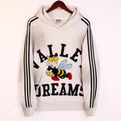 Angry Bee Print Washed Version Hoodie & Pants Set 4 colors 28705419