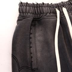 Embroidered Distressed Washed Version Zippe Hoodie & Pants Set 2 colors 28755586