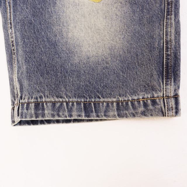 Colorful Embroidered Letter Denim Shorts 2 colors 28759554