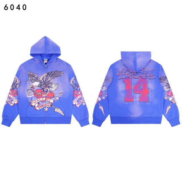 Eagle Star Magic Wand Print Washed Version Hoodie & Pants Set 3 colors 28705418