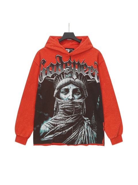 Wear Holy Images Print Washed Hoodie 2 colors 28696539