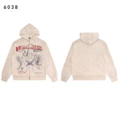 Eagle Evil Dragon God Print Washed Version Hoodie & Pants Set 2 colors 28705416
