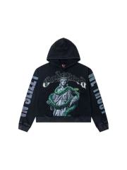 Python Goddess Statue Print Washed Hoodie 28716637
