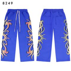 Gradient Sunflower Pattern Print Washed Version Hoodie & Pants Set 2 colors 28705417