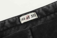 Black Cycling Suit Skull Print Washed Hoodie 2 colors 28696537