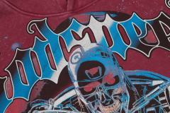 Skeleton Robot Print Washed Hoodie 2 colors 28696536