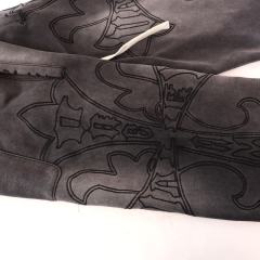 Embroidered Distressed Washed Version Zippe Hoodie & Pants Set 2 colors 28755586
