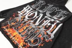 Skeleton Dollar Letter Print Washed Hoodie 2 colors 28690404