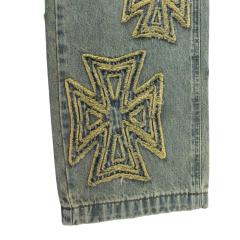 Rainbow Candy Wool Embroidery Washed Jeans 2 colors 28899680