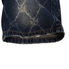 Quilted Laser-Cut Washed Denim Shorts 2 colors 28899678