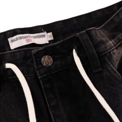 Sunflower Waterdrop Rhinestone Washed Denim Shorts 2 colors 28899679